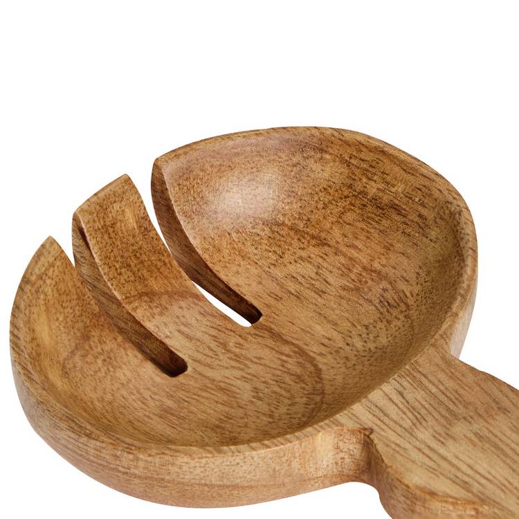 Habitat wooden salad servers fork and spoon set (British brand)