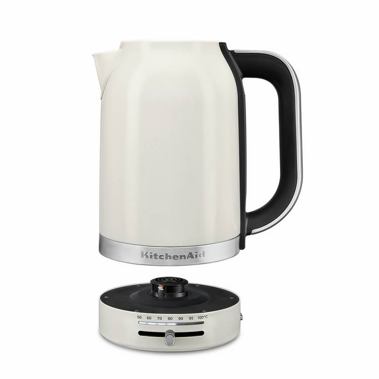 KitchenAid variable temperature kettle 1.7L white - British product