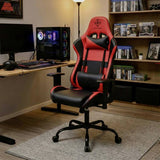 Deltaco DC210 faux leather gaming chair black red, UK version