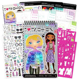Fashion Angels sketch set with model outlines and stickers - British product