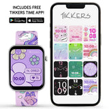 Tikkers kids smart watch purple series 13, imported from the UK