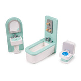 Argos Tidlo Bathroom Doll House Set - Wooden Dollhouse Furniture - H9, W25, D19cm- Buy online at McGrocer
