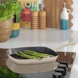 Argos Habitat 23cm Cast Iron Griddle Pan - Cream- Buy online at McGrocer