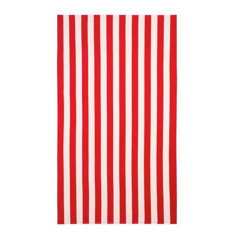 Habitat stripe XL beach towel red and white - British product