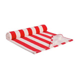 Habitat stripe XL beach towel red and white - British product