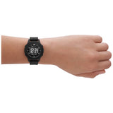 Skechers Rosencrans digital watch black silicone strap UK version