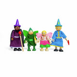 Bigjigs wooden fantasy dolls set of 4 - British product