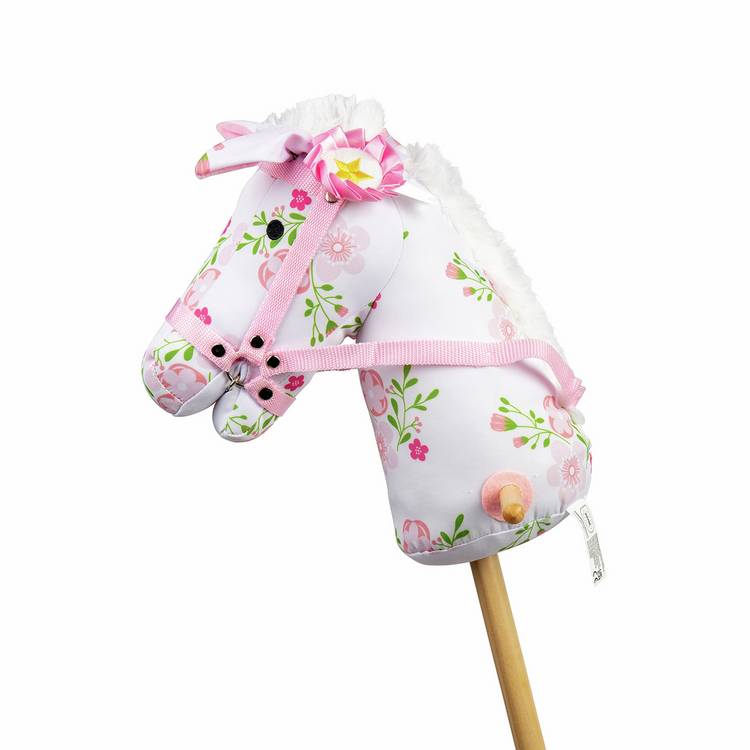 BIGJIGS Toys Floral Hobby Horse, imported from the UK