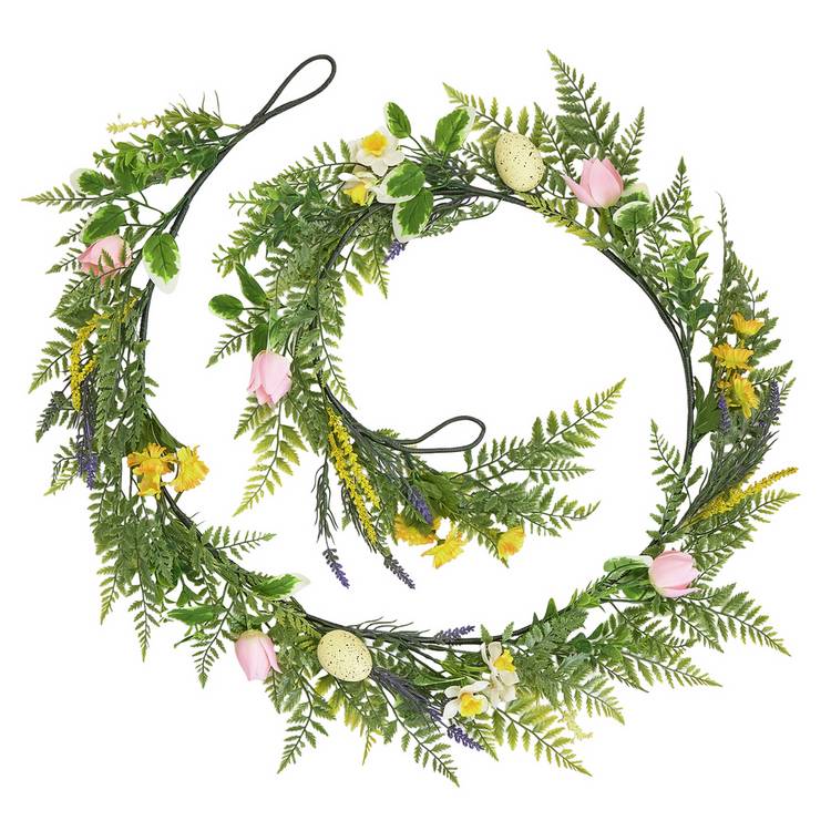 Argos Home Floral and Egg Easter Garland, UK version