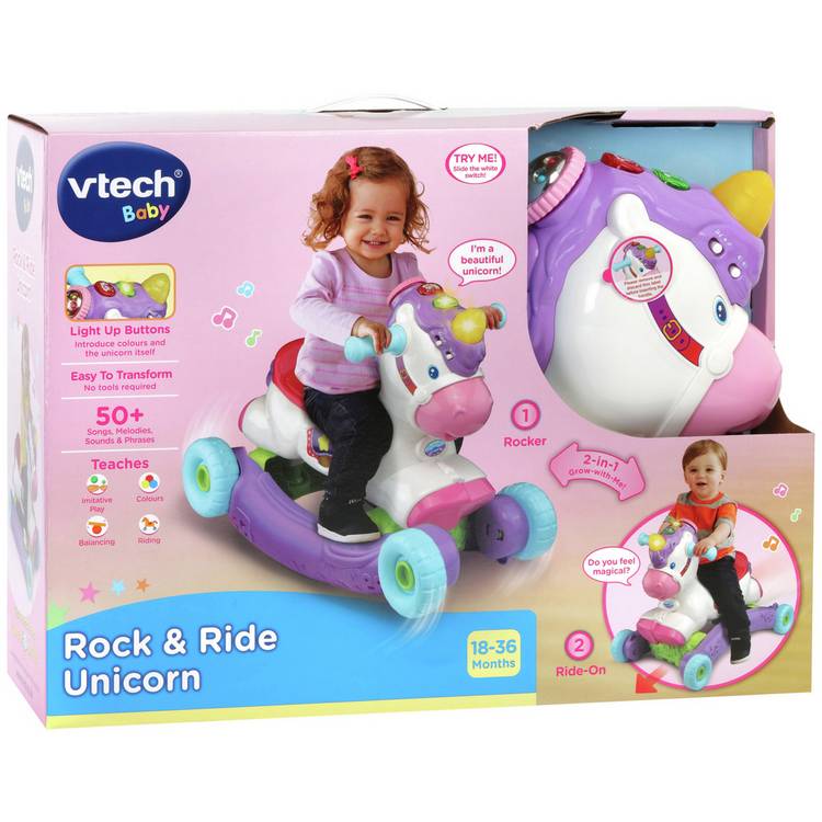 VTech Rock And Ride Unicorn toddler toy (British brand)