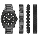 Argos Skechers Men's Black-Tone Watch with Knurling Bracelet Set- Buy online at McGrocer