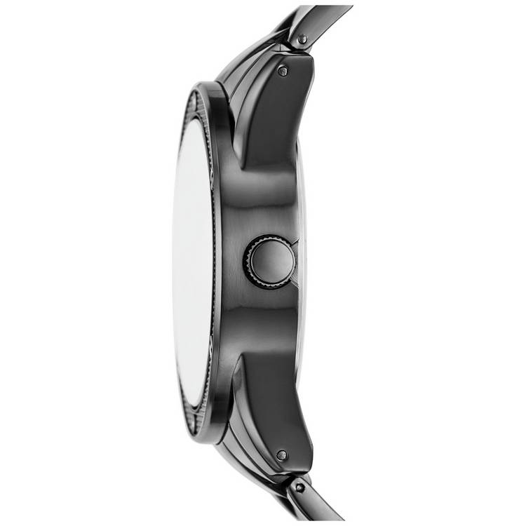 Skechers black-tone knurling watch set, UK version