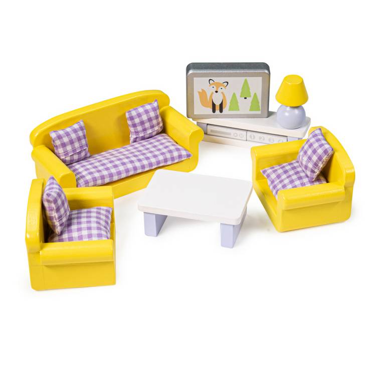 Tidlo living room furniture set 9-piece beech wood, imported from the UK