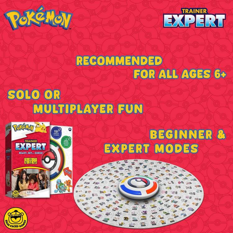 Pokémon Trainer Expert Game board game featuring 151 Kanto Pokémon, UK version