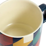 Habitat Geo Cube blue mug set of 4, imported from the UK