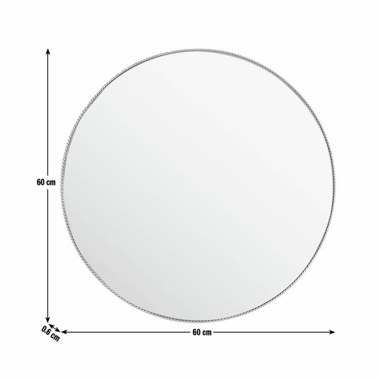 Habitat gold rope twist round wall mirror 60x60cm, UK version