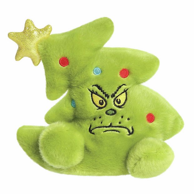 Palm Pals Grinch Tree soft toy 14cm, imported from the UK
