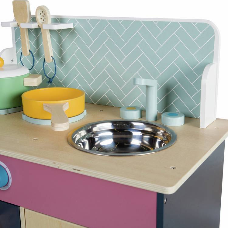 BIGJIGS Simply Scandi wooden kitchen toy H60cm - British product