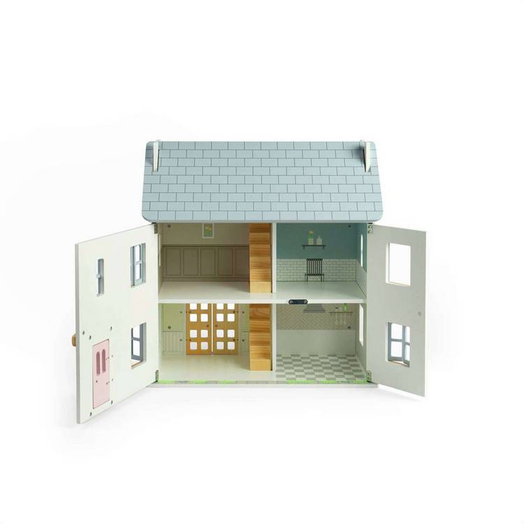 Bigjigs Summer Cottage wooden dolls house (British brand)