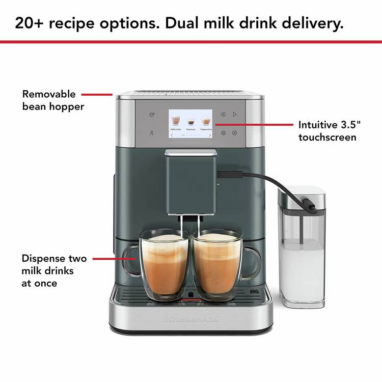 KitchenAid KF7 Juniper espresso coffee machine - British product