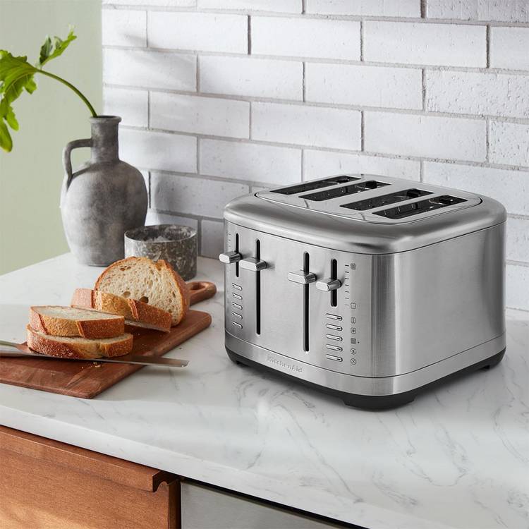 KitchenAid 4 Slice Toaster stainless steel, imported from the UK