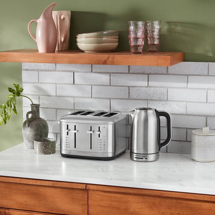 KitchenAid 4 Slice Toaster stainless steel, imported from the UK