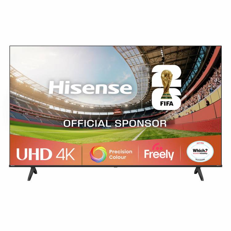 Hisense 75-inch 4K UHD HDR Smart TV - British product