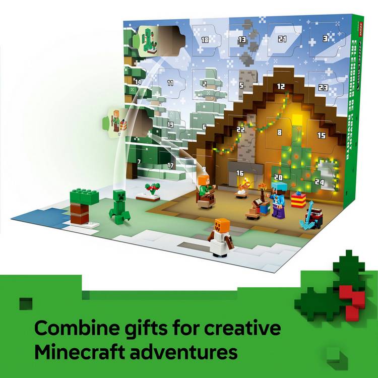 LEGO Minecraft Advent Calendar 2025 building set (British brand)