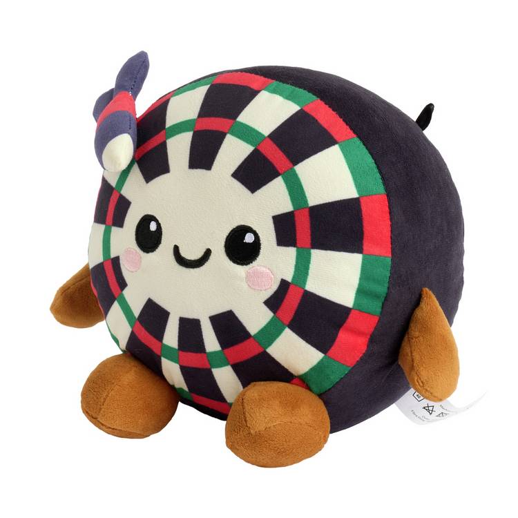 Argos Home dartboard soft toy 18cm, imported from the UK