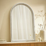 Argos Home grey beaded wooden arch wall mirror 91x62cm, UK version