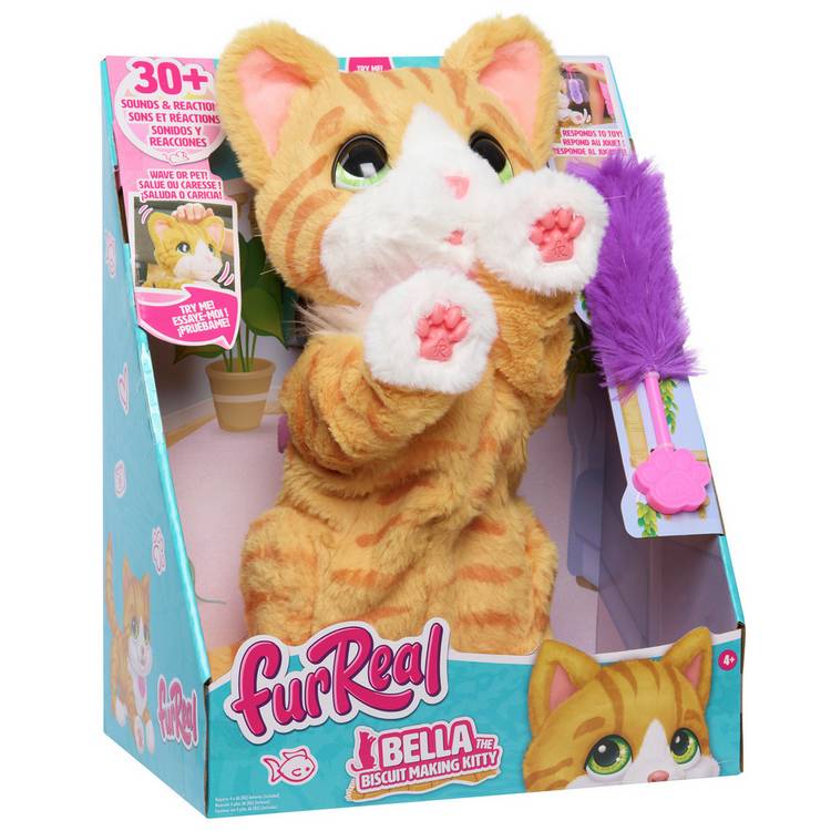 furReal Biscuit-Making Kitty interactive soft toy - British product