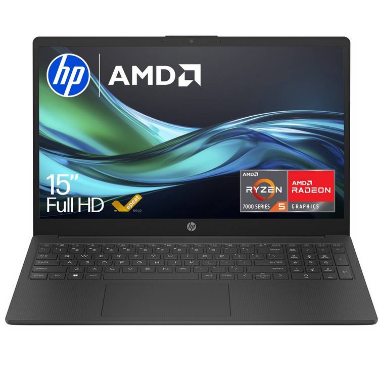 HP 15.6 inch laptop AMD Ryzen 5 8GB RAM 512GB SSD, imported from the UK