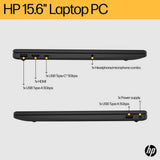 HP 15.6 inch laptop AMD Ryzen 5 8GB RAM 512GB SSD, imported from the UK