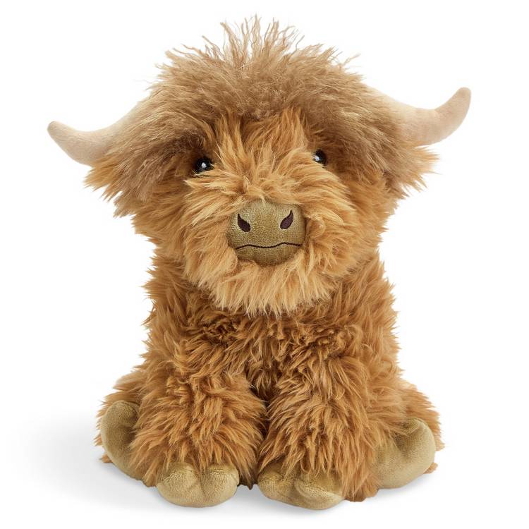 Argos Home Highland Cow soft toy plush, imported from the UK