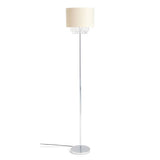 Argos Home cream velvet floor lamp with crystal beads, imported from the UK
