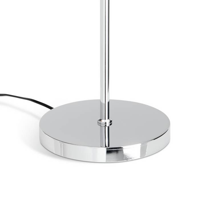 Argos Home cream velvet floor lamp with crystal beads, imported from the UK