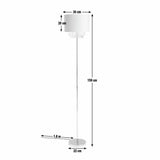 Argos Home cream velvet floor lamp with crystal beads, imported from the UK