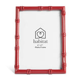 Habitat bamboo effect red picture frame 5x7, imported from the UK