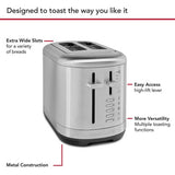 KitchenAid toaster stainless steel 2 slice, UK version