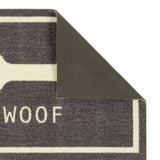 Howler N Scratch Woof Brown doormat 50x75cm, UK version