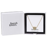 Liars & Lovers crystal heart necklace 46cm chain - British product