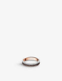 Boucheron Quatre Classique 18ct rose and white gold diamond ring, UK version