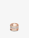 Boucheron Quatre Radiant Edition rose-gold ring 0.51ct, imported from the UK