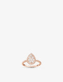 Boucheron Serpent Bohème ring 18ct rose gold 0.15ct diamond - British product
