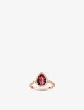 Boucheron Serpent Bohème pink gold rhodolite garnet ring, imported from the UK