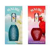 Malibu Ultimate Gift Set with coconut rum and pineapple glass, imported from the UK