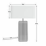 Habitat large table lamp dark green 44cm (British brand)