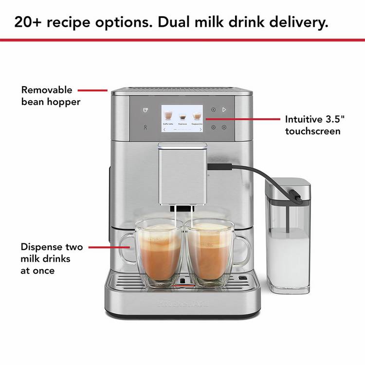 KitchenAid KF7 espresso machine steel (British brand)