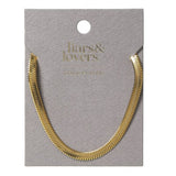 Liars Lovers gold-tone snake chain necklace 42cm (British brand)