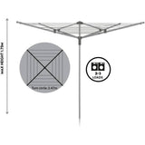 Addis 40m 4 arm rotary outdoor airer (British brand)